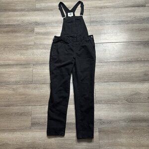 OLD NAVY Black Denim Straight Leg Overalls Size Small
